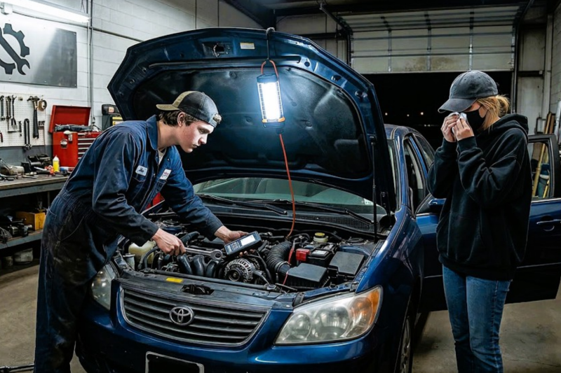 Teen Mechanic Fixes Broken Car at 3AM — Driver’s Identity Will Leave You SPEECHLESS
