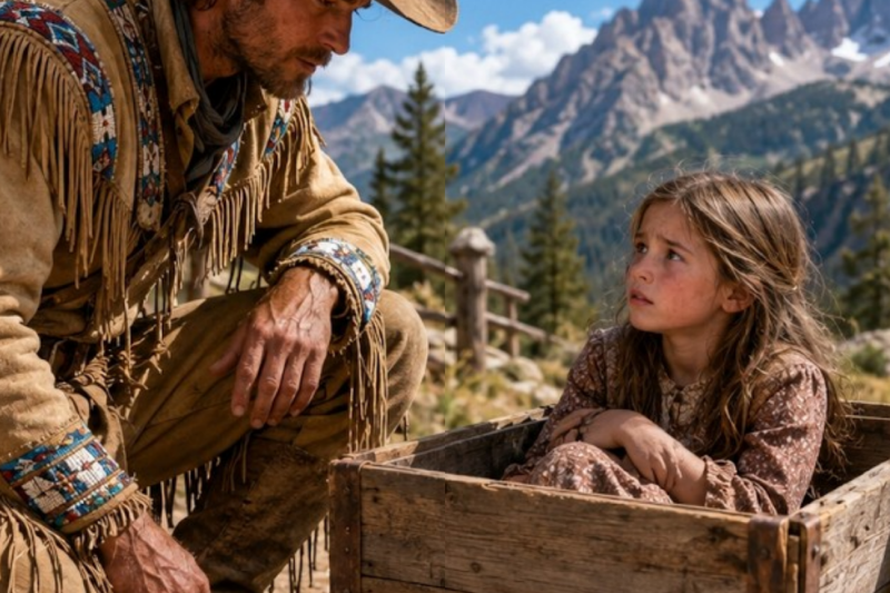 Little Girl Abandoned in a Crate by Her Cruel Uncle — Mountain Cowboy Found Her