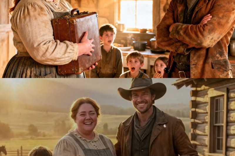 The Cowboy Rejected the Plus-Size Wife—Until His Children Begged Her to Stay