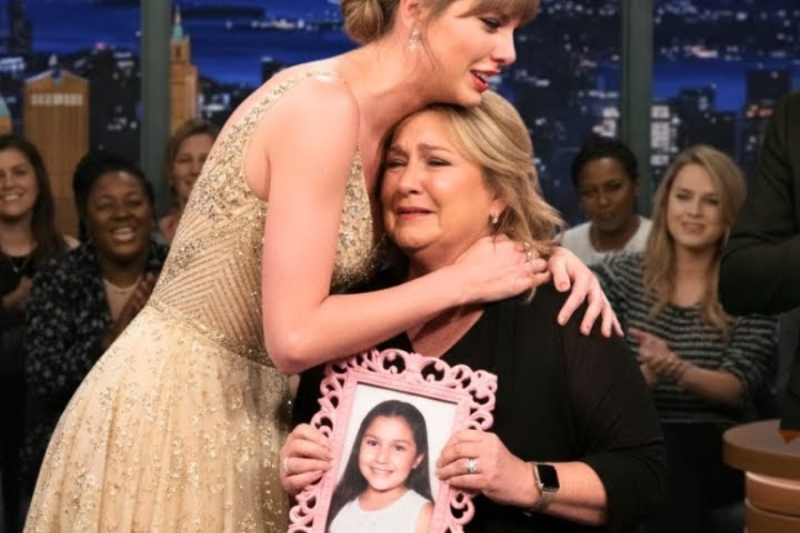Jimmy Fallon Stunned When Taylor Swift Sees Woman Holding Daughter’s Photo in Audience!