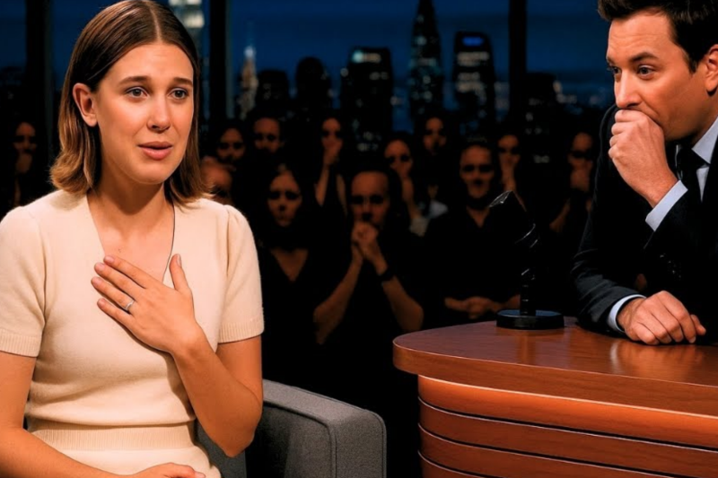 Jimmy Fallon in Tears as Millie Bobby Brown Opens Up About Becoming a Mom