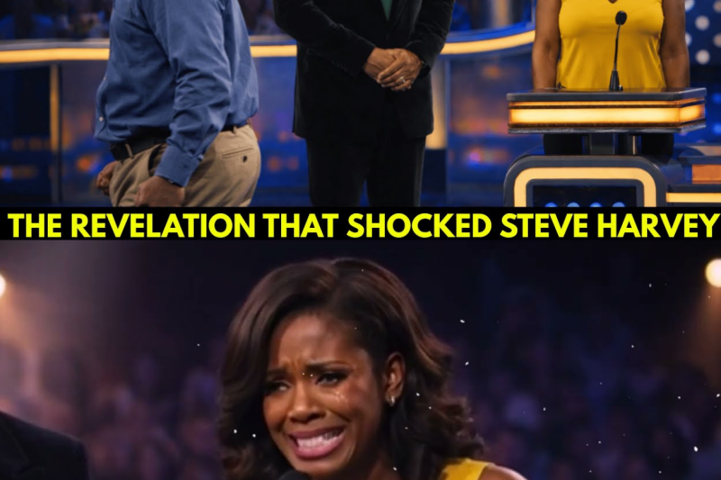 After her husband walked out on Family Feud — the wife’s revelation left Steve Harvey shocked.