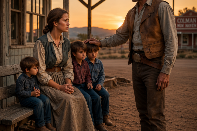 Widow With Three Sons Was Rejected, The Cowboy Said, “You’re Home Now”
