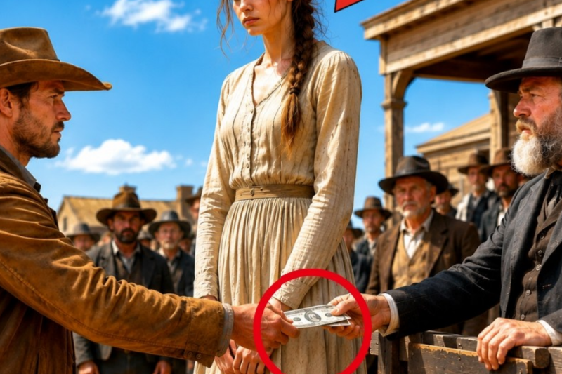 The Cowboy Paid Two Dollars for the Tall Girl Nobody Wanted — And Found the Family He’d Lost