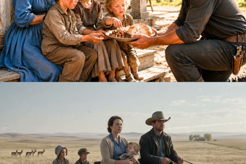 Starving Widow Said “Feed My Children First” — The Rancher Fed All of Them and Stayed