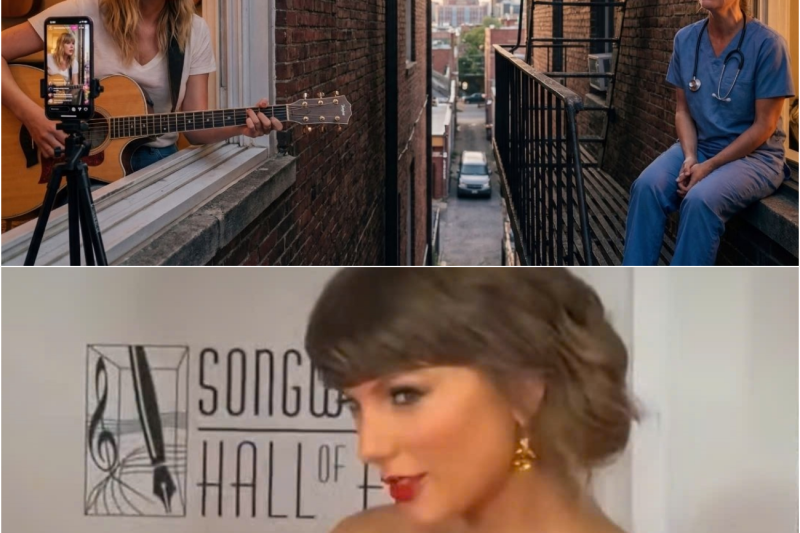 Taylor Swift recorded in lockdown—nurse sang along outside, what happened next moved millions