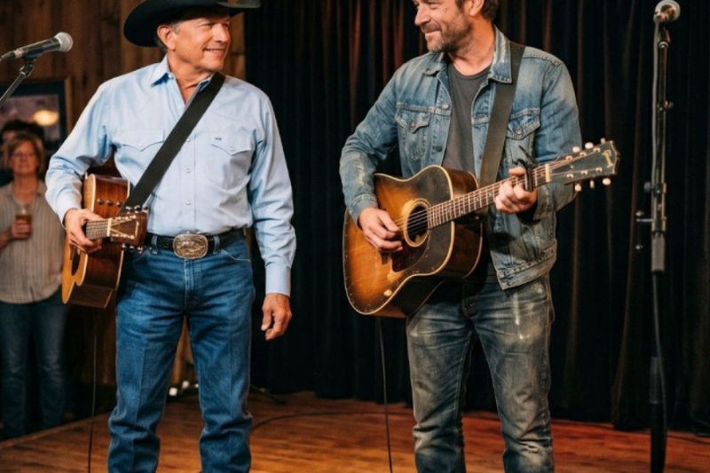 They asked him to play a simple song in a bar — then George Strait surprised them with something…