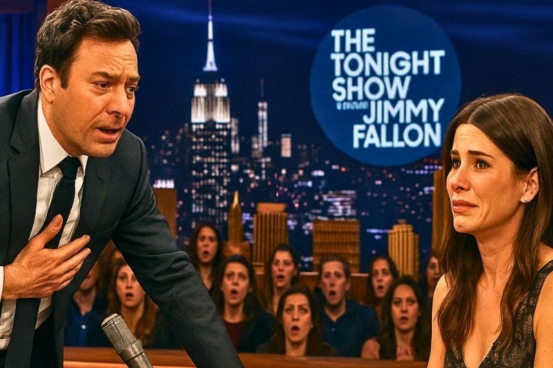 Jimmy Fallon FROZEN When Sandra Bullock Suddenly Breaks Down After Hearing This Story