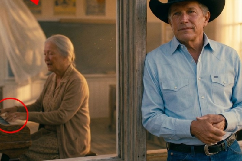 A retired teacher was singing “Marina del Rey” alone in the empty room when George Strait entered…