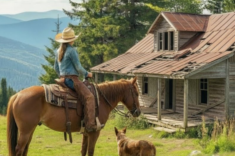 Thrown Out By Her Stepmother, Poor Cowgirl & Her Loyal Dog Find An Abandoned Ranch That Changes All