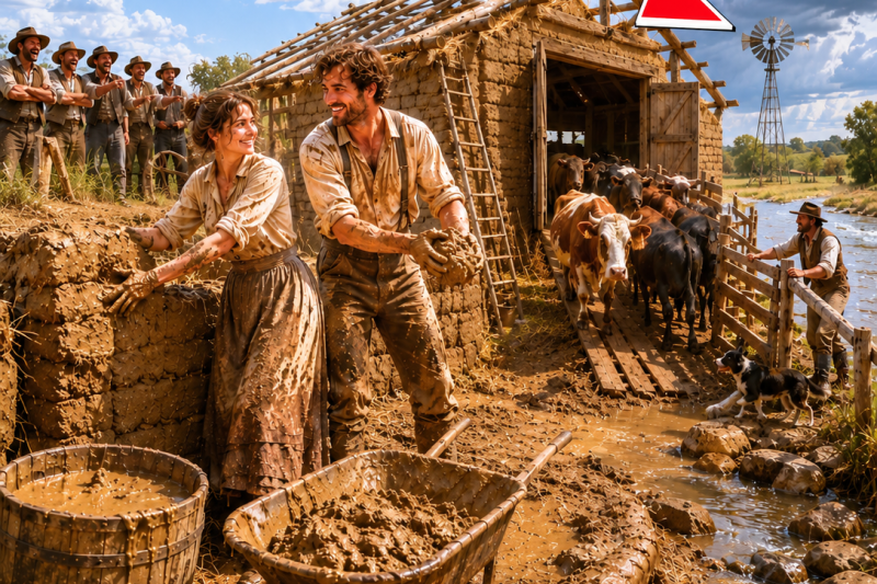 They Built a Barn From River Clay — Everyone Mocked Them Until the Summer Cyclone Came