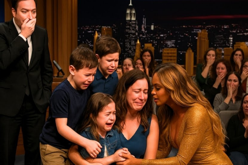 Jimmy Fallon Speechless When Beyoncé Walks Off Stage to Comfort a Single Mom of Three!