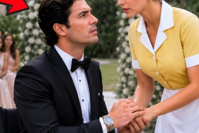 A Billionaire in a Wheelchair Is Left at the Altar… Asks an Employee to Pretend to Be His Girlfriend
