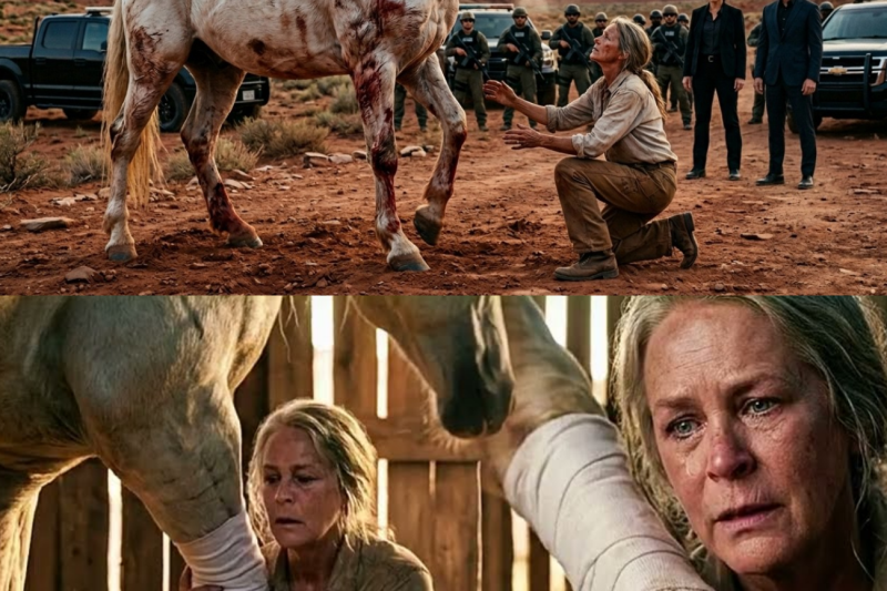 The Widow Calmed a Bloodied Stallion No One Could Approach By Dawn, Riders Claimed It Was Theirs