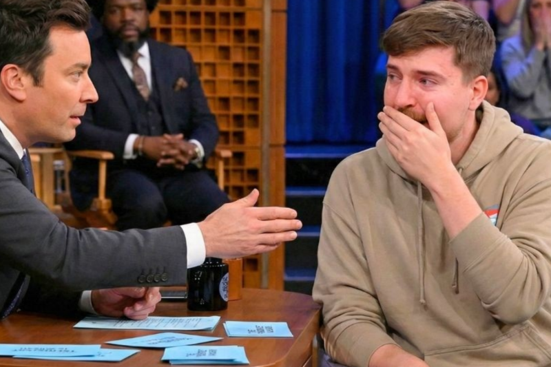Jimmy Fallon FROZEN When MrBeast Suddenly Stops Smiling After Hearing This Name