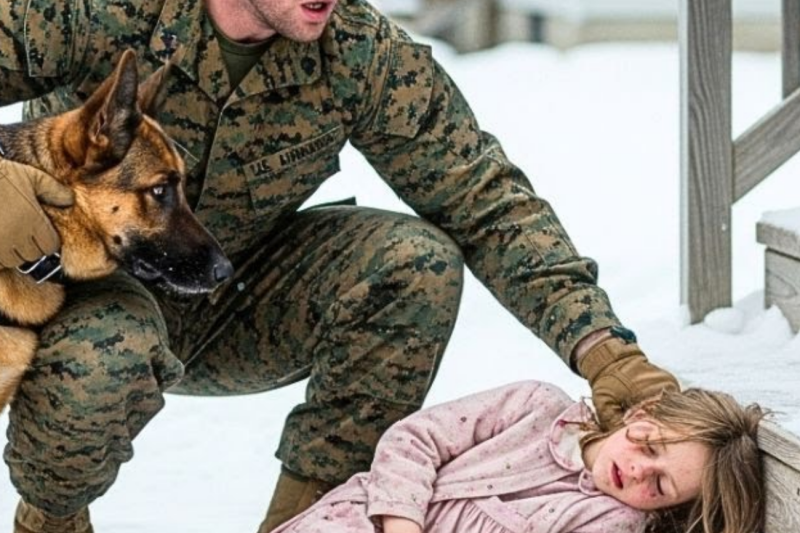 Little Girl Found Unconscious in the Snow — What a U.S. Marine and His K9 Did Next
