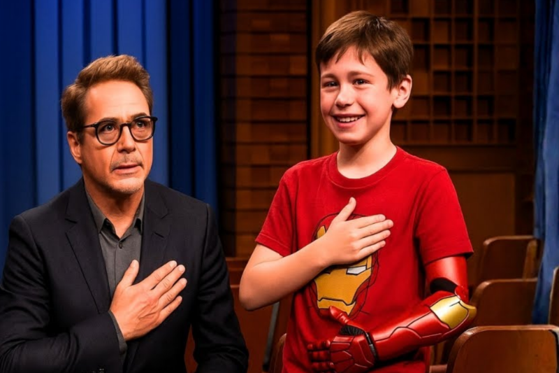 Jimmy Fallon Can’t Speak When Robert Downey Jr. Whispers: “You’re My Real Iron Man”