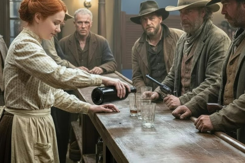 🔥Outlaws Demanded Free Brandy.. She Served a Special Bottle, “Enjoy! It’s on the House for Dead Men”