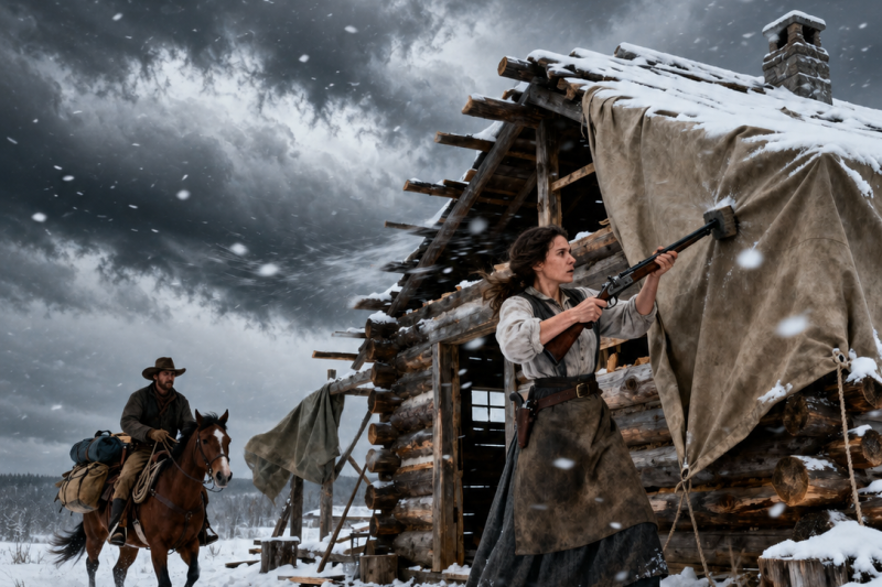 She Was Building Her Cabin One Log at a Time—Cowboy Watching Was a Widower Longing for a Family
