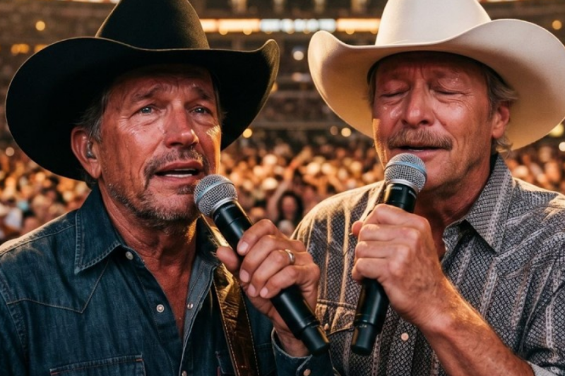 George Strait and Alan Jackson shared the stage for the LAST TIME and nobody was able to hold back..