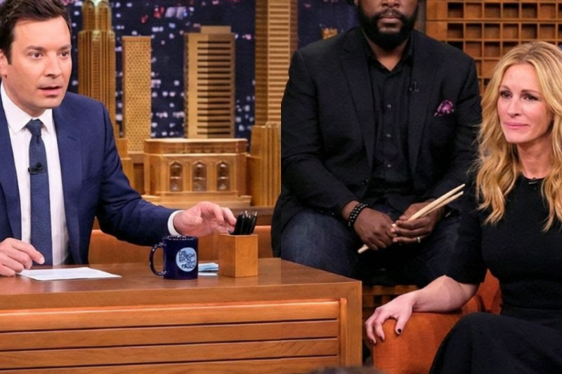 Jimmy Fallon STUNNED When Julia Roberts Suddenly Stops Smiling After Hearing This Recording