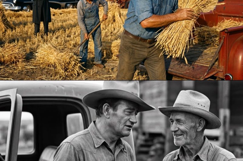 John Wayne Stopped For A Broke Kansas Farmer In 1959 — Then He Rolled Up His Sleeves