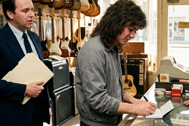 The Day Eddie Van Halen Saved a Music Store: An Untold Story of Guitars, Foreclosure, and a Rockstar’s Quiet Grace