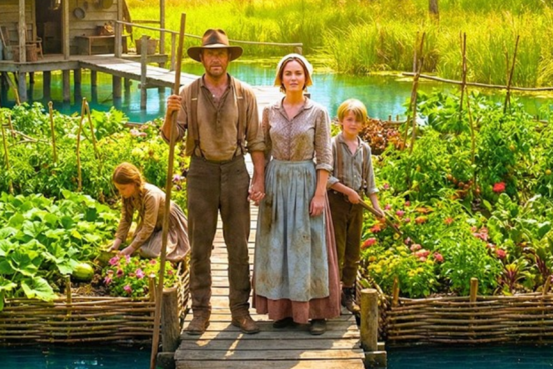 They bought a swampy island for $1, and then they created floating gardens on the water.