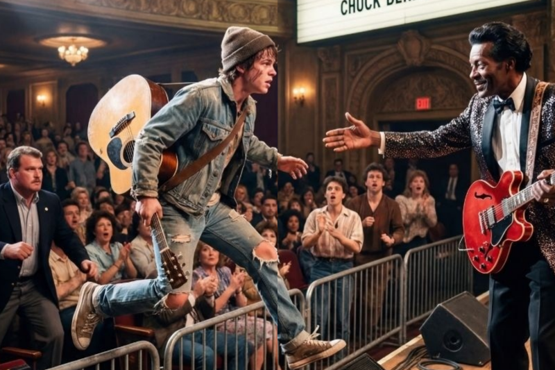 Homeless Boy CRASHED Chuck Berry’s Concert to Say Thank You – What Chuck Did Next SHOCKED Everyone
