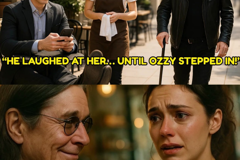 The Rich Kid Laughed at a Waitress — Ozzy Osbourne Made Him Regret It Instantly…