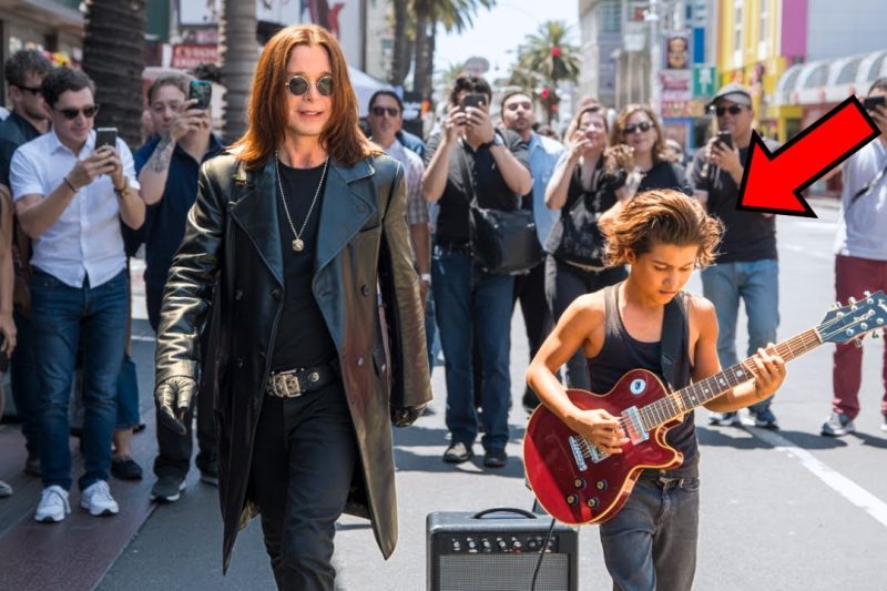Street Kid Playing “Mama, I’m Coming Home” When Suddenly Ozzy Osbourne Showed Up