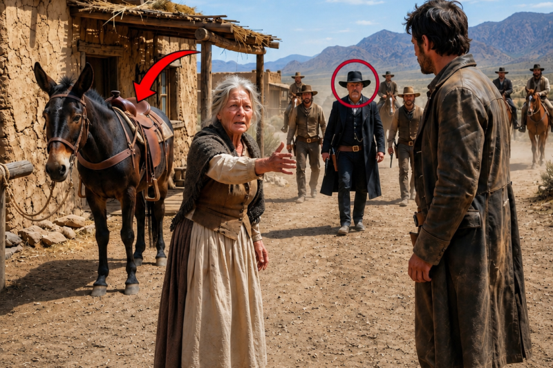 Don’t Take My Mule, Pleaded the Old Widow Before the Bandits Invaded Her Farm… One Outlaw Knew Why