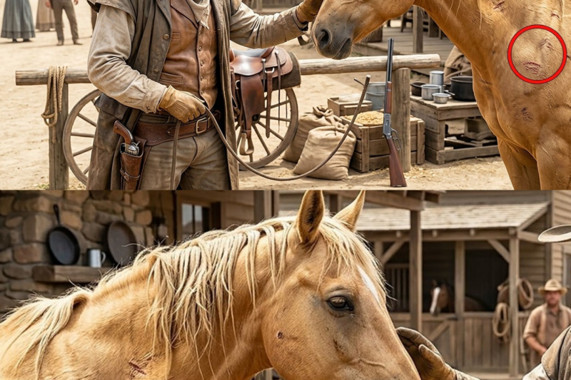 The Horse Was Beaten And Left On The Side Of The Road — A Cowboy Found The Horse And Brought It Home