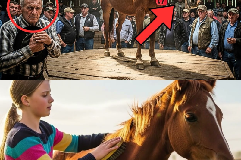 Cruel Auction Sells A Pregnant Mare At Meat Price, But An Elderly Man Rescues Her And…