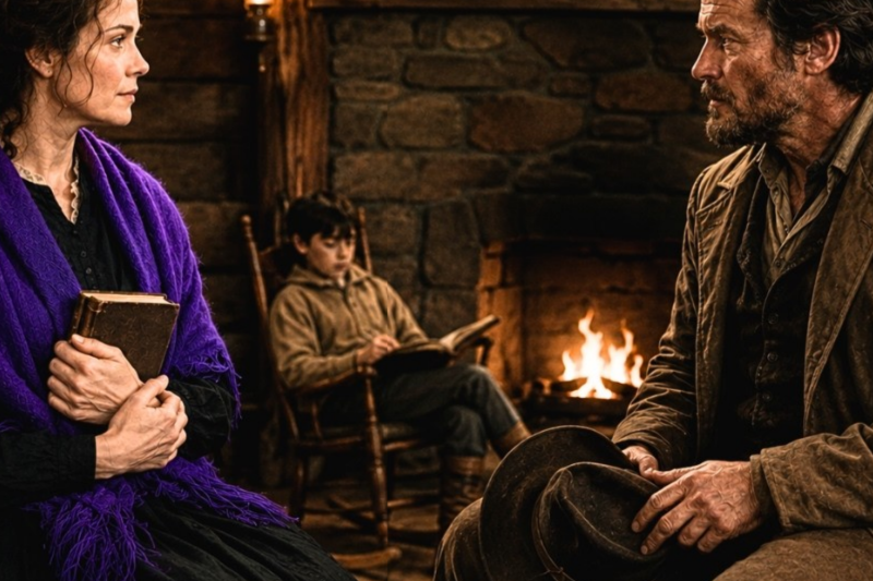 “Will You Read to My Boy?” He Asked—And the Widow Found a Home by His Fire