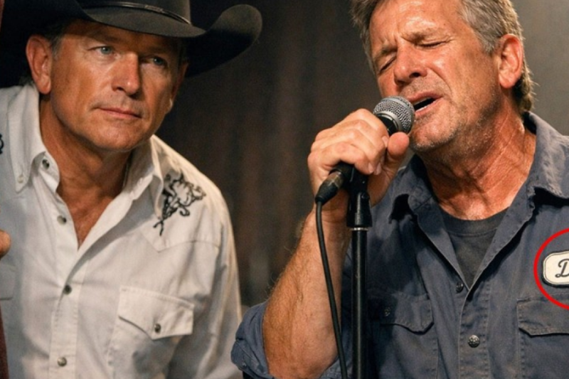 A janitor goes on stage and sings “Ocean Front Property”… unaware that George Strait was listening