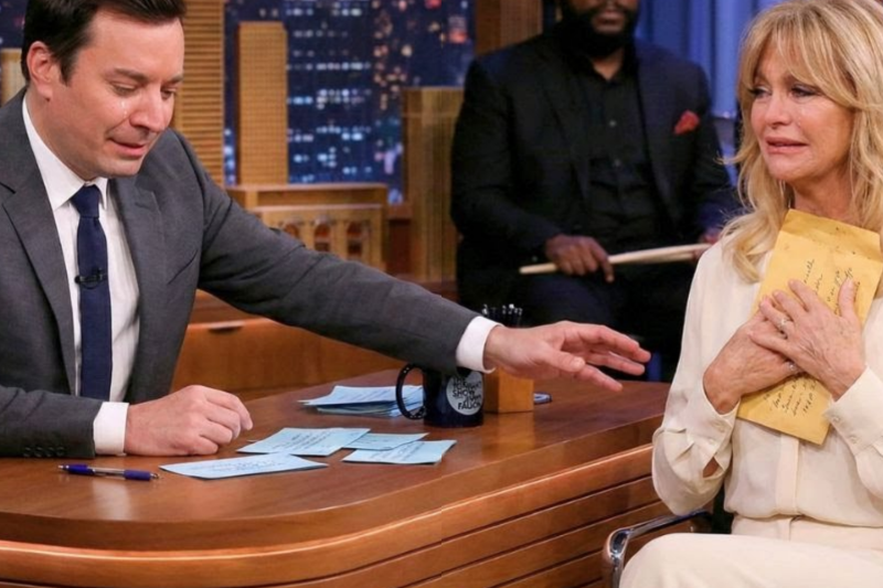 Jimmy Fallon IN TEARS When Goldie Hawn Suddenly Clutches This Letter On Live TV –