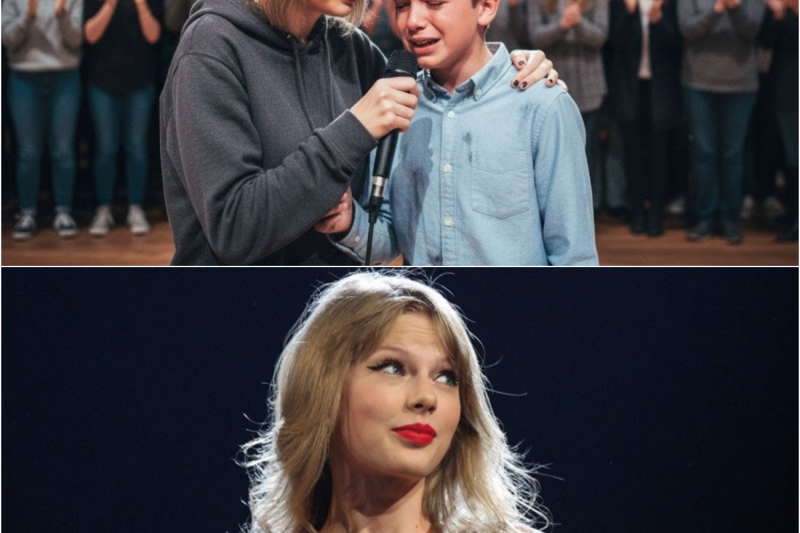 Orphaned Boy Sings Mom’s Last Words at School Talent Show — Then TAYLOR SWIFT Walks In