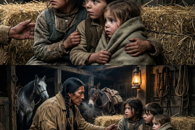 Apache Trapper Discovered Three Little Orphans Hiding in His Stable—The Secret They Told Shocked Him