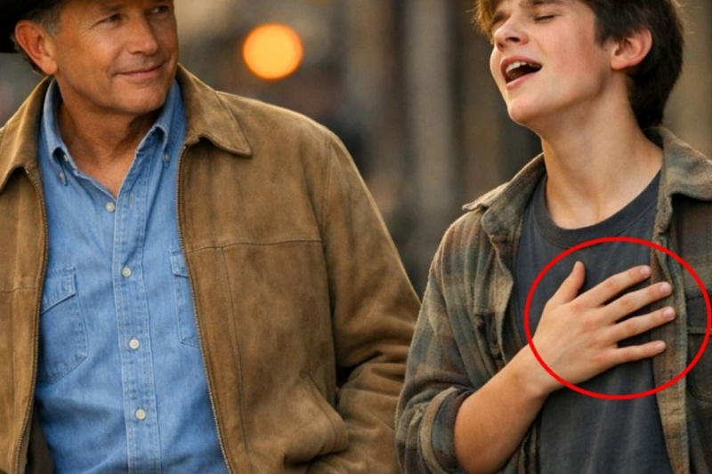 A street kid was singing “Amarillo by Morning” when SUDDENLY George Strait APPEARED.
