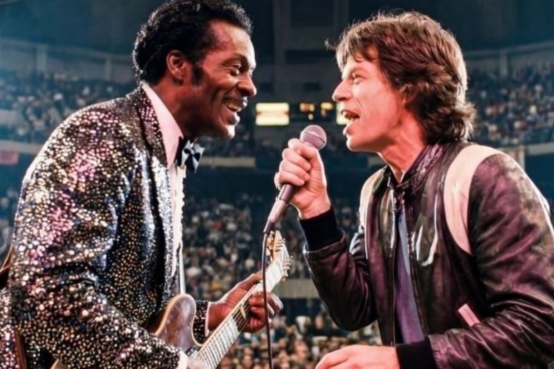 Chuck Berry spotted Mick Jagger—stopped show, said 3 words no one expected!