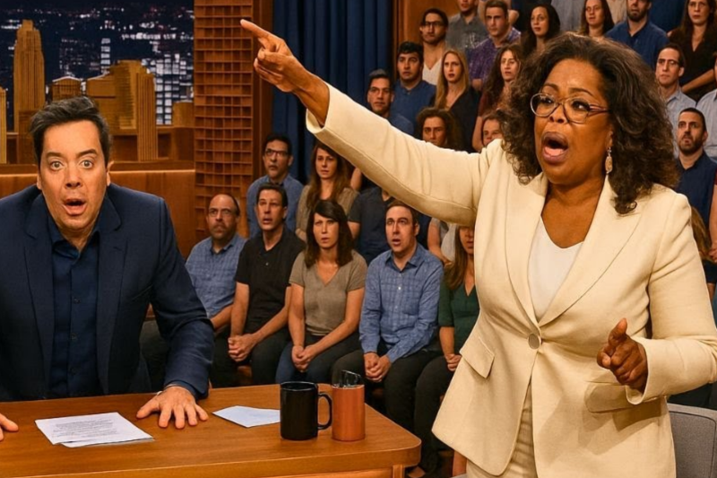 Jimmy Fallon STUNNED When Oprah Winfrey Suddenly Stops Talking After Seeing This Woman