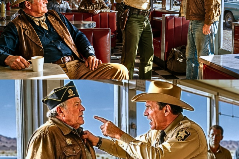 John Wayne Watched a Sheriff Throw a Veteran Out of a Diner on Route 66 — Seconds Later, Everyone Fr