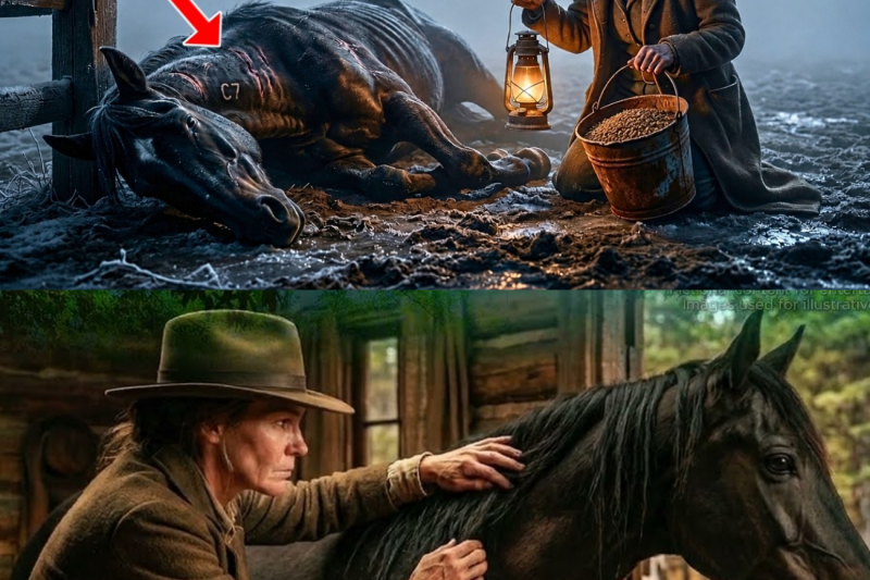 Widow Fed a Starving Wild Stallion, What Happened Before Sunrise Left 200 Ranchers Speechless