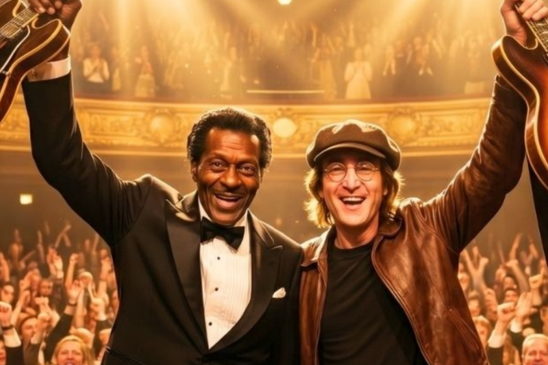 Chuck Berry spotted John Lennon hiding in crowd—what happened onstage became legendary!