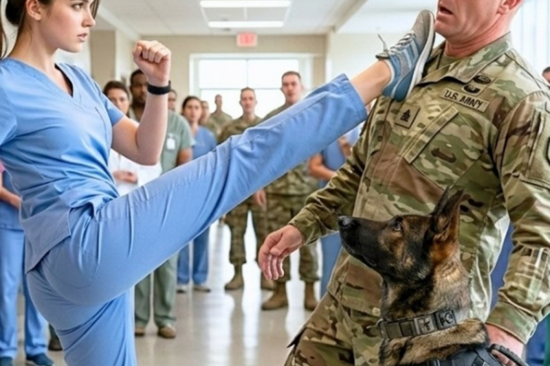 “I’m a Trauma Nurse” — The Master Sergeant Humiliated Her… Then She Dropped Him Before 500 Soldiers