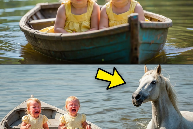 RICH MAN ABANDONS HIS TWIN BABIES IN LEAKY BOAT ON RIVER, but the HORSE saw EVERYTHING and…