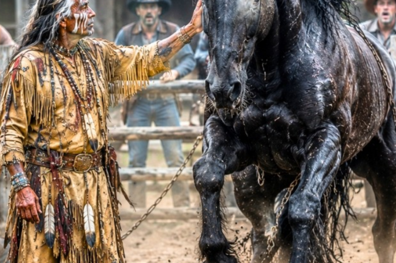 The wildest mustang in Texas killed every rider… until an old Apache touched its face