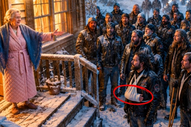 A Lonely 80-Year-Old Widow Fed 40 Frozen Hells Angels in a Blizzard — and They NEVER Left Her Side