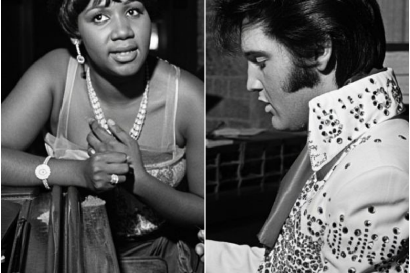 Aretha Franklin Watched Elvis Change the Song — Her Reaction Said Everything